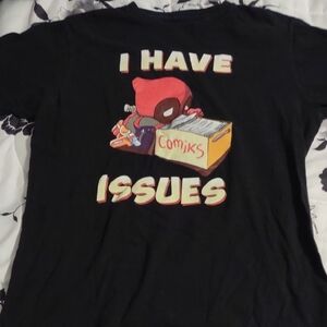 Marvel Black T-Shirt with Red Graphic